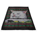 Cat Yelled at Sweater - Fleece Blanket