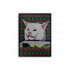 Cat Yelled at Sweater - Metal Print