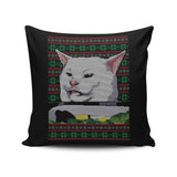 Cat Yelled at Sweater - Throw Pillow