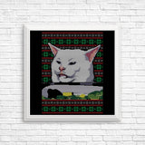 Cat Yelled at Sweater - Posters & Prints