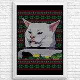 Cat Yelled at Sweater - Posters & Prints