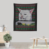 Cat Yelled at Sweater - Wall Tapestry