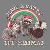 Catty Li'l Hissmas - 3/4 Sleeve Raglan T-Shirt