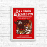 Caverns and Rabbits - Posters & Prints