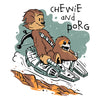 Chewie and Porg - Canvas Print