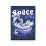 Chilling in Space - Canvas Print