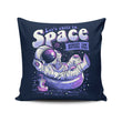 Chilling in Space - Throw Pillow