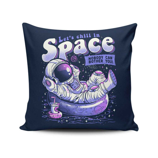 Chilling in Space - Throw Pillow
