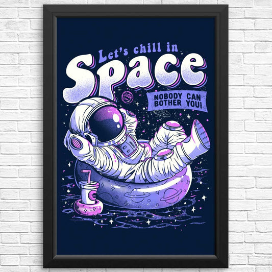 Chilling in Space - Posters & Prints