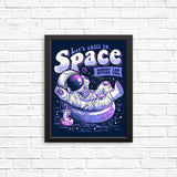 Chilling in Space - Posters & Prints