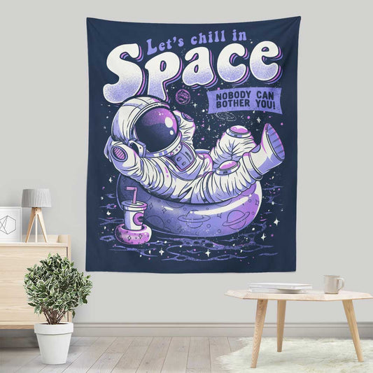 Chilling in Space - Wall Tapestry