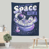 Chilling in Space - Wall Tapestry