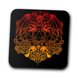 Choose Your Weapon - Coasters