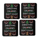 Christmas Calories Don't Count - Coasters
