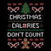 Christmas Calories Don't Count - Metal Print