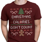 Christmas Calories Don't Count - Men's Apparel