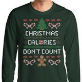 Christmas Calories Don't Count - Long Sleeve T-Shirt
