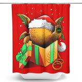 Christmas Chicken Pig - Shower Curtain