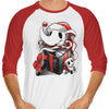 Christmas Ghost Dog - 3/4 Sleeve Raglan T-Shirt