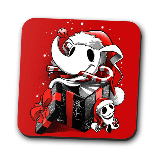 Christmas Ghost Dog - Coasters