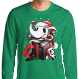Christmas Ghost Dog - Long Sleeve T-Shirt