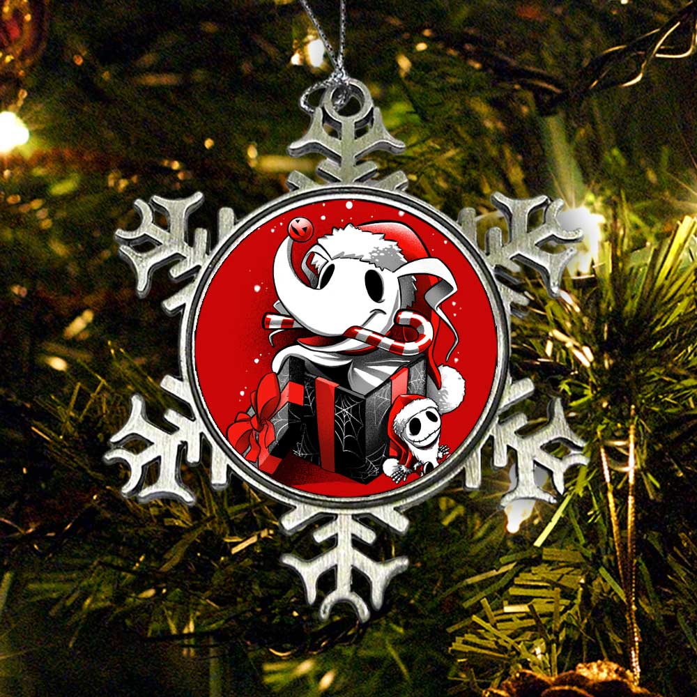 Christmas Ghost Dog - Ornament