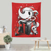 Christmas Ghost Dog - Wall Tapestry