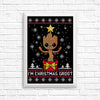 Christmas Groot - Posters & Prints