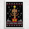 Christmas Groot - Posters & Prints