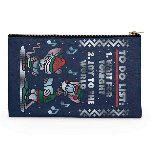 Christmas List Sweater - Accessory Pouch