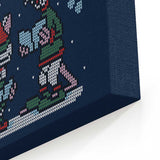 Christmas List Sweater - Canvas Print