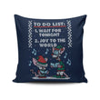 Christmas List Sweater - Throw Pillow