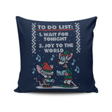 Christmas List Sweater - Throw Pillow