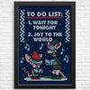 Christmas List Sweater - Posters & Prints