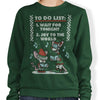 Christmas List Sweater - Sweatshirt