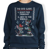 Christmas List Sweater - Sweatshirt