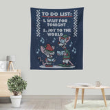 Christmas List Sweater - Wall Tapestry