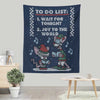 Christmas List Sweater - Wall Tapestry