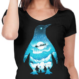 Christmas Penguin - Women's V-Neck