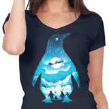 Christmas Penguin - Women's V-Neck