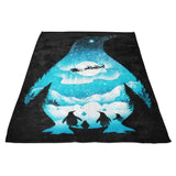 Christmas Penguin - Fleece Blanket
