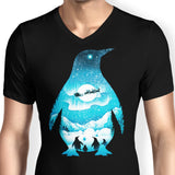 Christmas Penguin - Men's V-Neck