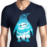 Christmas Penguin - Men's V-Neck