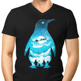 Christmas Penguin - Men's V-Neck