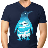 Christmas Penguin - Men's V-Neck