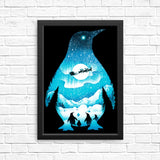 Christmas Penguin - Posters & Prints