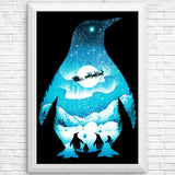 Christmas Penguin - Posters & Prints