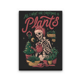 Christmas Plants - Canvas Print