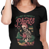 Christmas Plants - Women's V-Neck