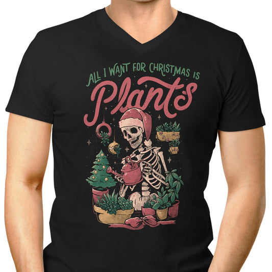 Christmas Plants - Men's V-Neck